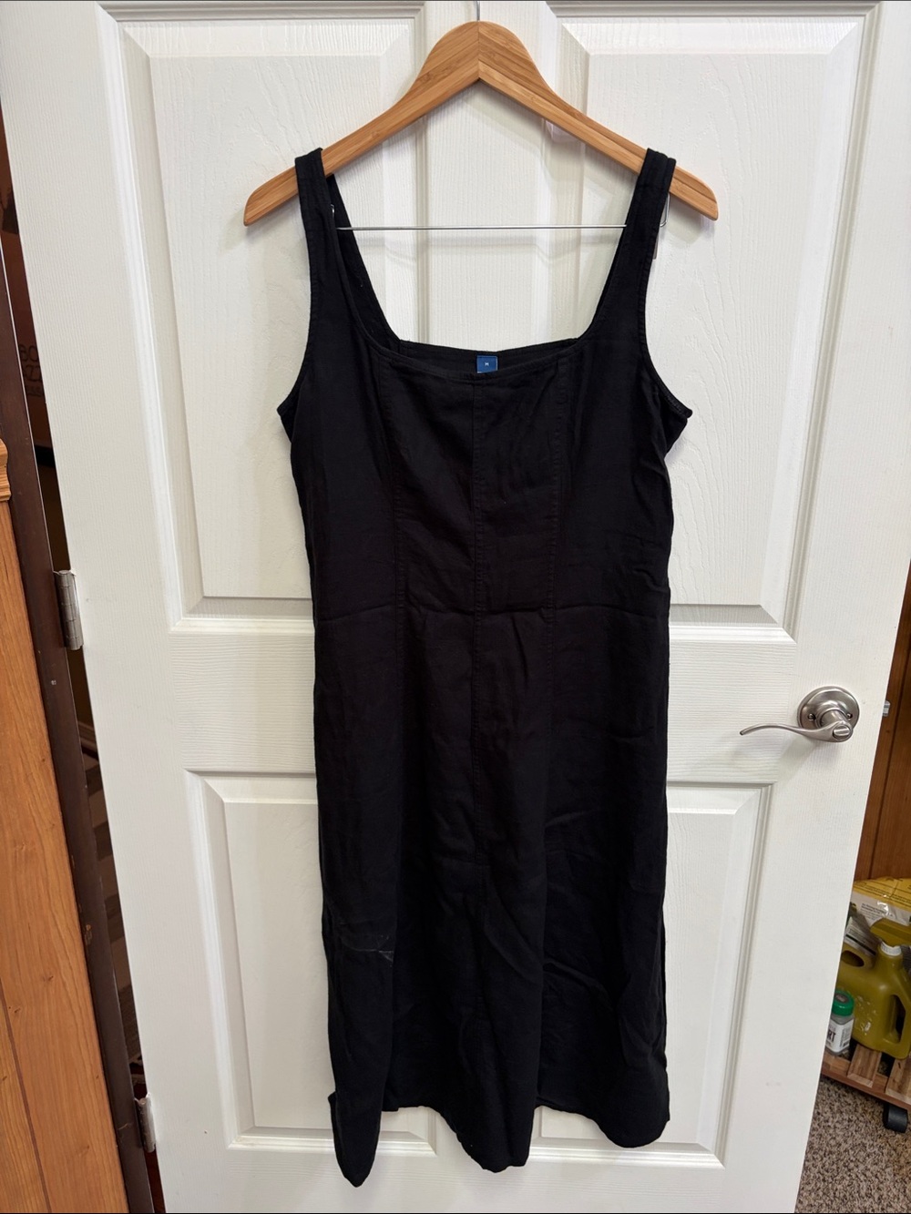 Old Navy Black Square-Neck tank top Midi Dress